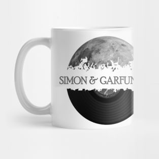 Simon and Garfunkel moon vinyl Mug